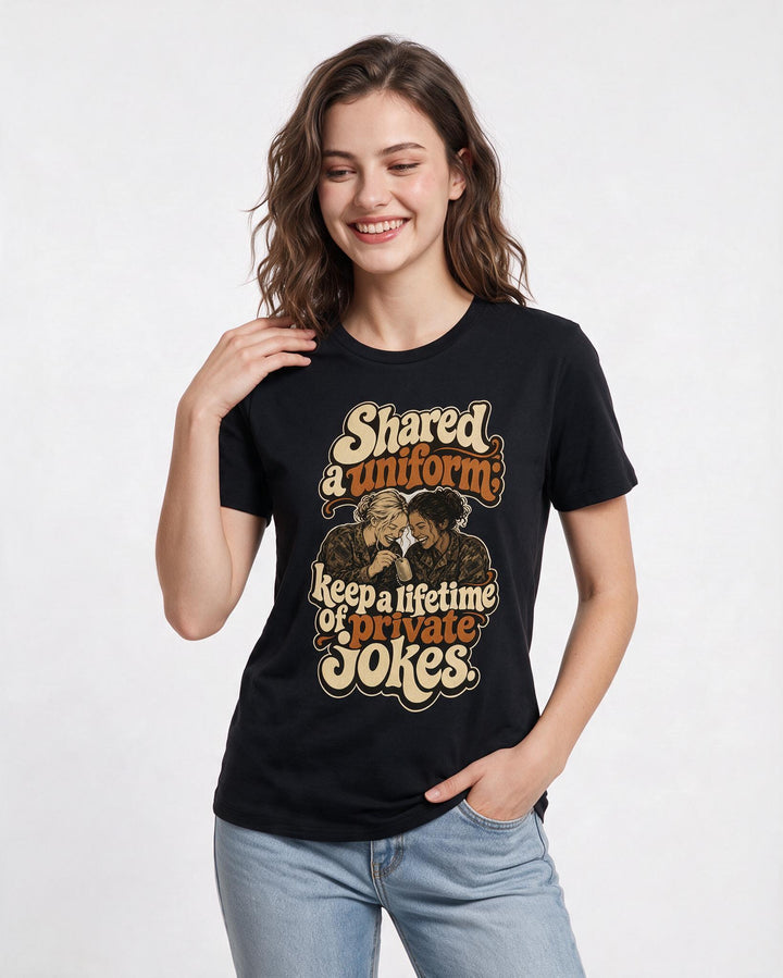 Veteran Black T-Shirt for Women – Everyday Expression Graphic Tee product image 3