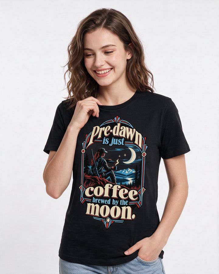 Hunting Black T-Shirt for Women – Everyday Expression Graphic Tee product image 1