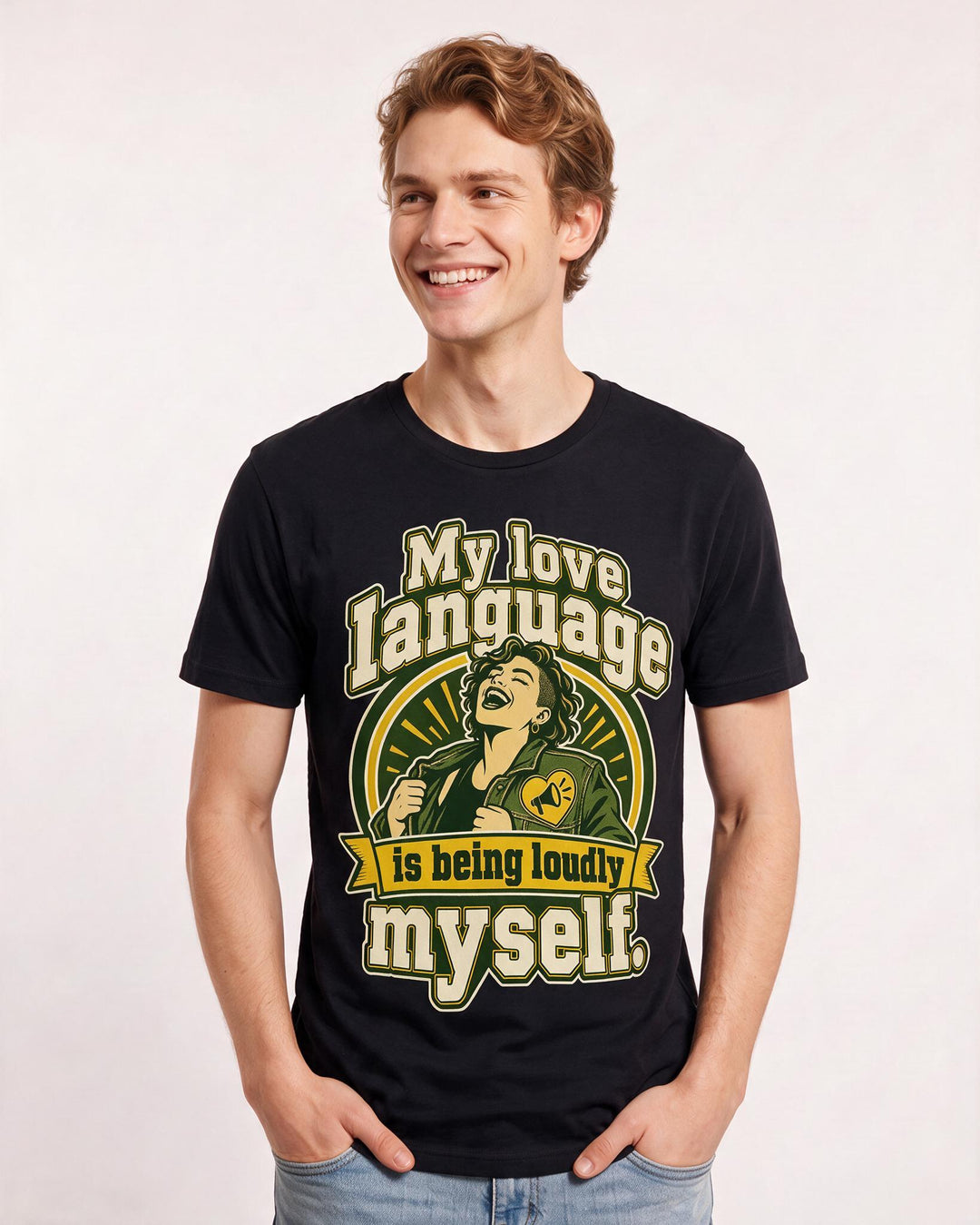 Pride Black T-Shirt for Men – Everyday Expression Graphic Tee product image 1