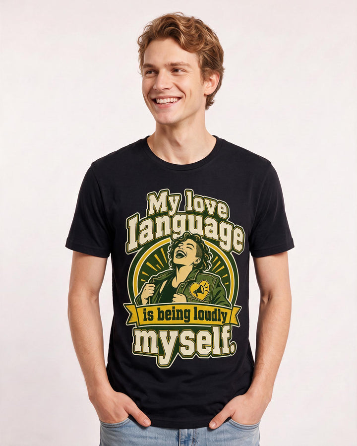 Pride Black T-Shirt for Men – Everyday Expression Graphic Tee product image 1