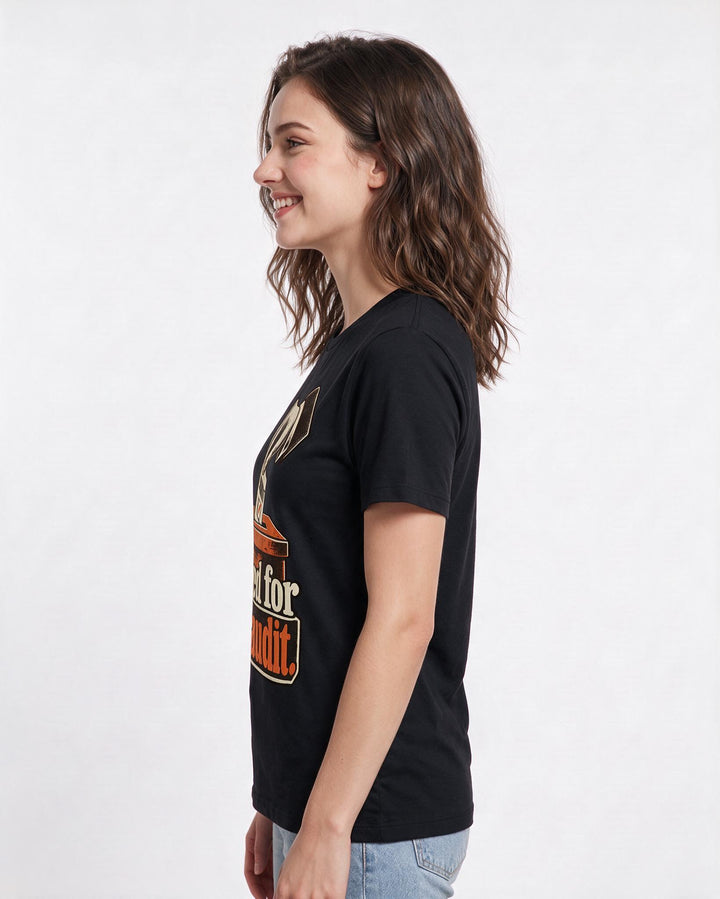 Political Statement Black T-Shirt for Women – Everyday Expression Graphic Tee product image 2