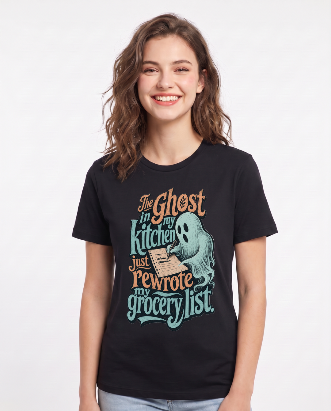 Halloween Black T-Shirt for Women – Halloween Theme Graphic Tee product image 1