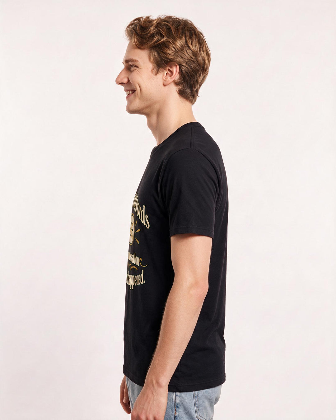 Meme Black T-Shirt for Men – Everyday Expression Graphic Tee product image 2