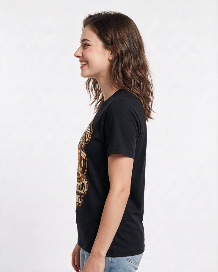 Dog Lover Black T-Shirt for Women – Everyday Expression Graphic Tee product image 2