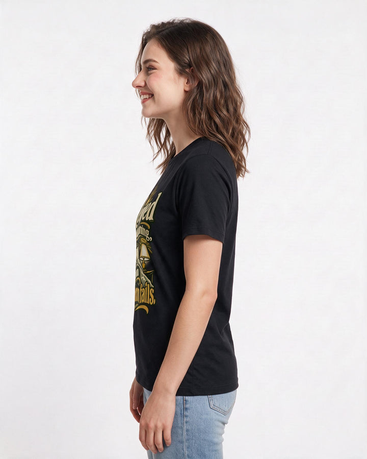 Christian Faith Black T-Shirt for Women – Everyday Expression Graphic Tee product image 2