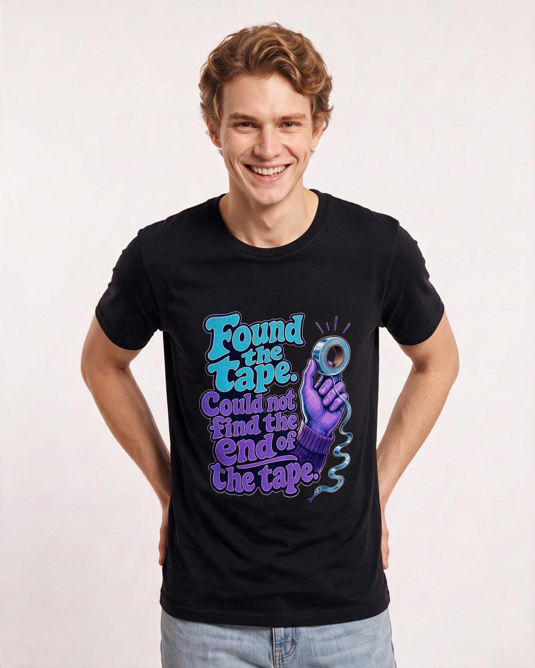 Christmas Black T-Shirt for Men – Holiday Theme Graphic Tee product image 1
