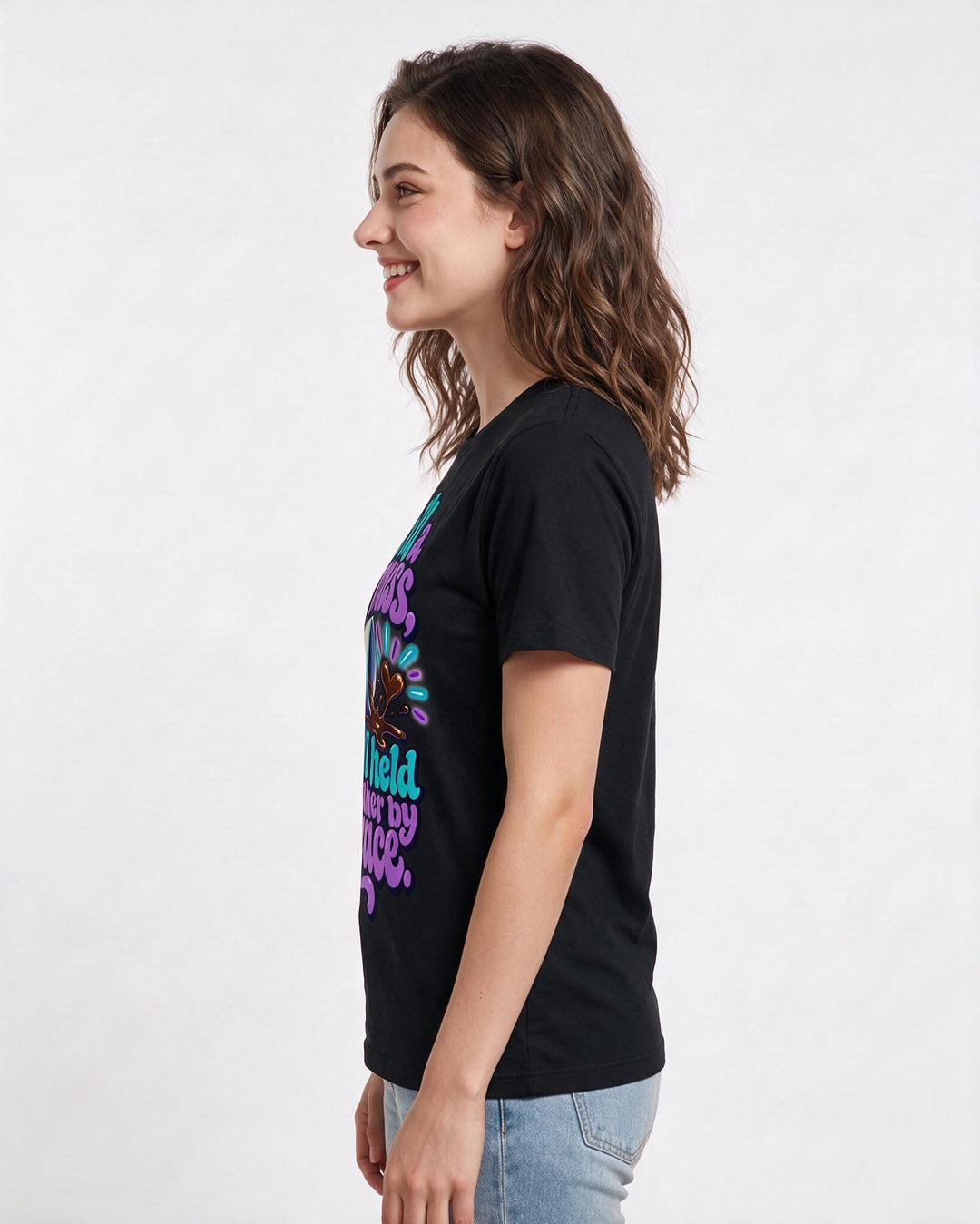 Christian Faith Black T-Shirt for Women – Everyday Expression Graphic Tee product image 2