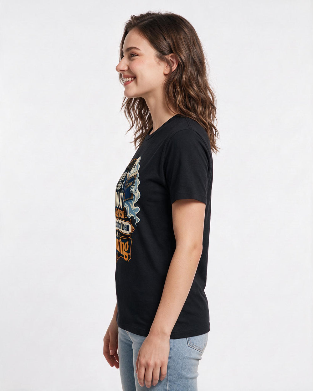 Halloween Black T-Shirt for Women – Halloween Theme Graphic Tee product image 2