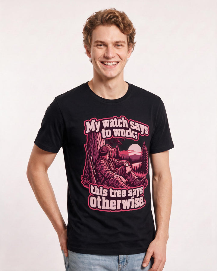 Hunting Black T-Shirt for Men – Everyday Expression Graphic Tee product image 1