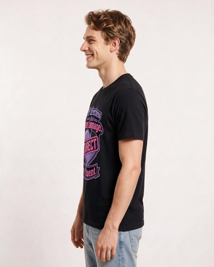 Neurodiversity Black T-Shirt for Men – Everyday Expression Graphic Tee product image 2
