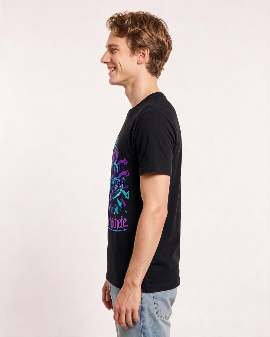 Neurodiversity Black T-Shirt for Men – Everyday Expression Graphic Tee product image 2