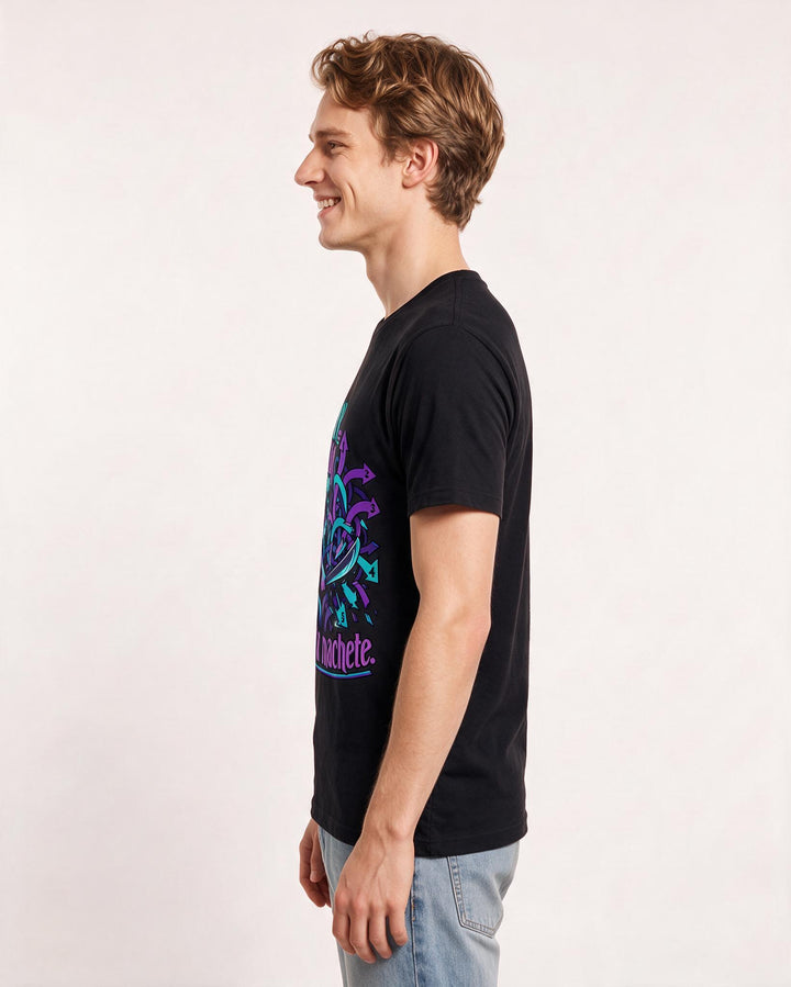 Neurodiversity Black T-Shirt for Men – Everyday Expression Graphic Tee product image 2