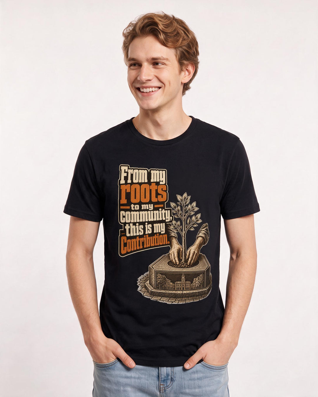 Patriotic Black T-Shirt for Men – Everyday Expression Graphic Tee product image 1