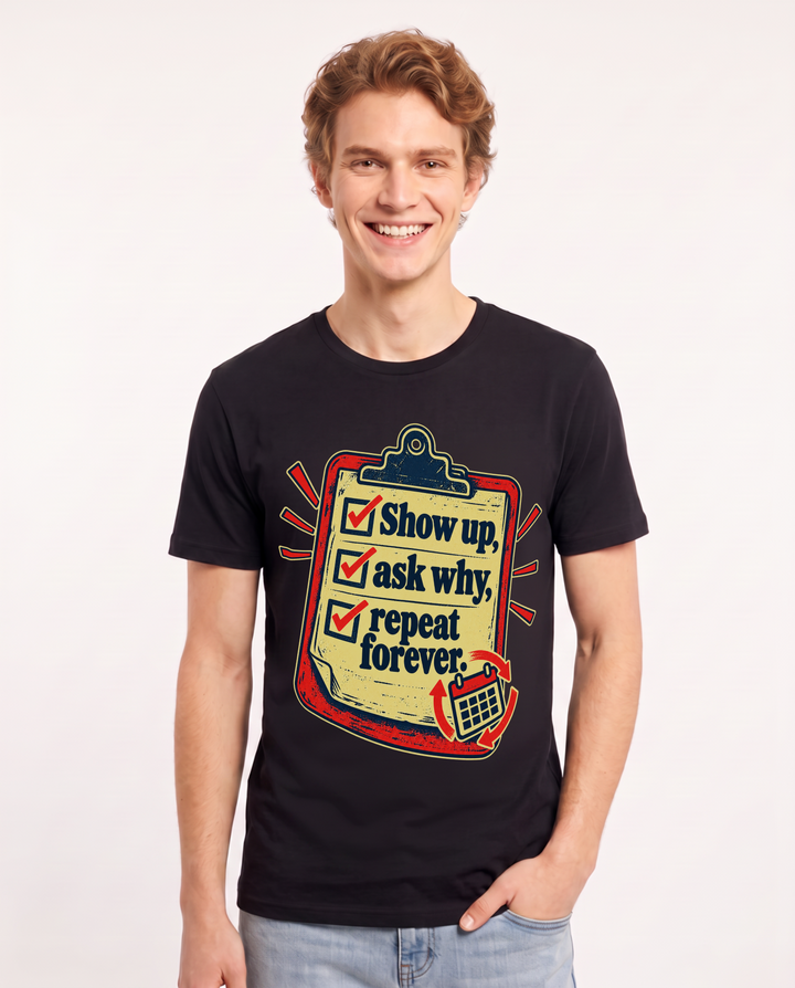 Political Statement Black T-Shirt for Men – Everyday Expression Graphic Tee product image 3