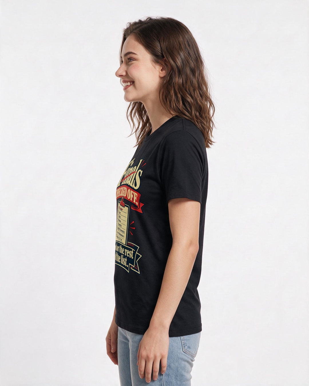 Graduation Black T-Shirt for Women – Everyday Expression Graphic Tee product image 2