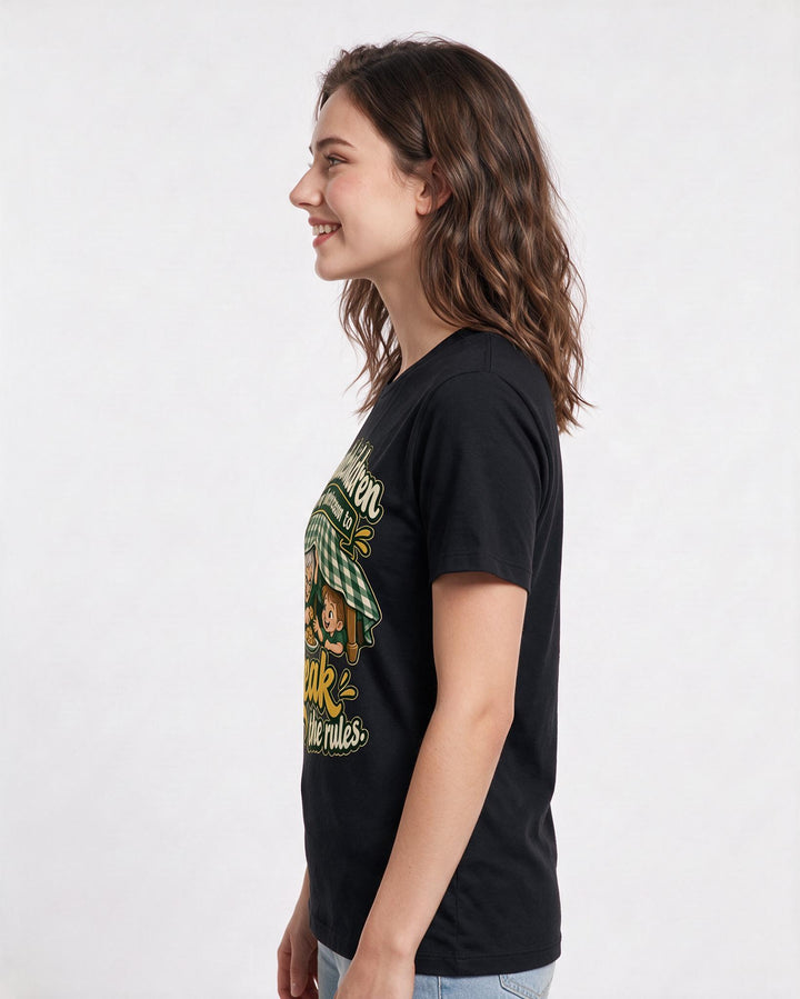 Grandparent Black T-Shirt for Women – Everyday Expression Graphic Tee product image 2