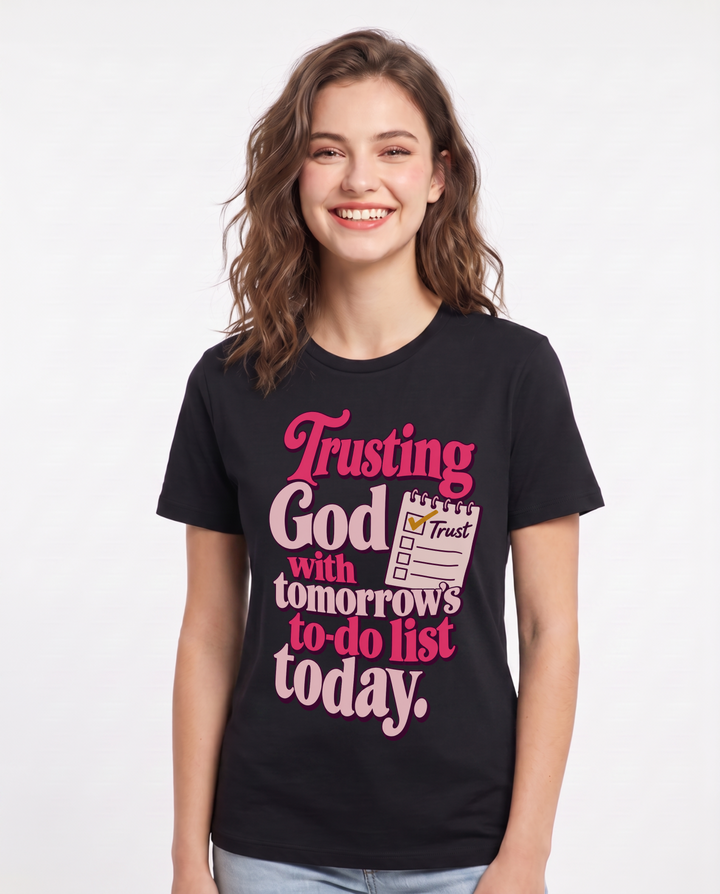 Christian Faith Black T-Shirt for Women – Everyday Expression Graphic Tee product image 3