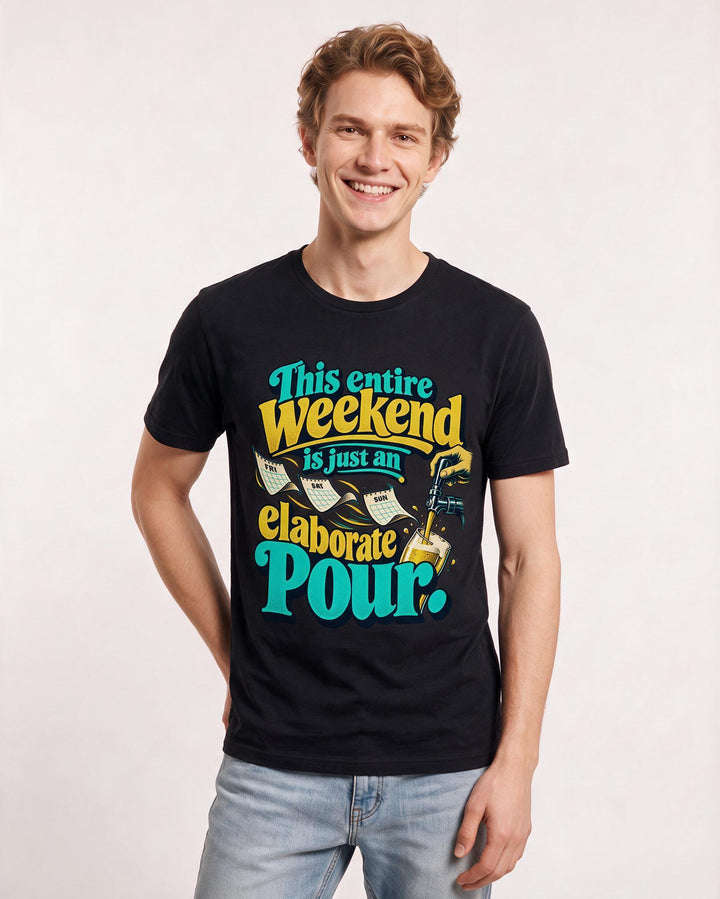 Beer Black T-Shirt for Men – Everyday Expression Graphic Tee product image 1