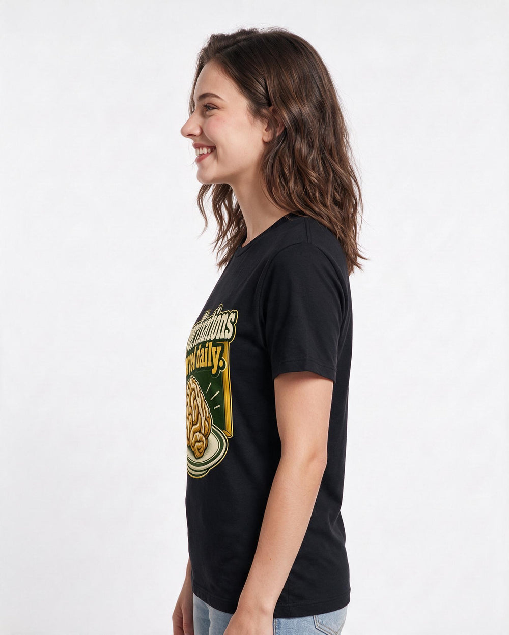 Neurodiversity Black T-Shirt for Women – Everyday Expression Graphic Tee product image 2