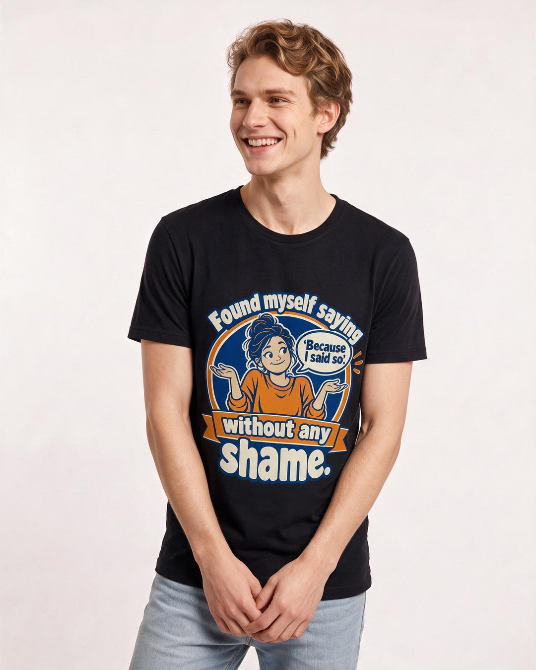 Grandparent Black T-Shirt for Men – Everyday Expression Graphic Tee product image 1