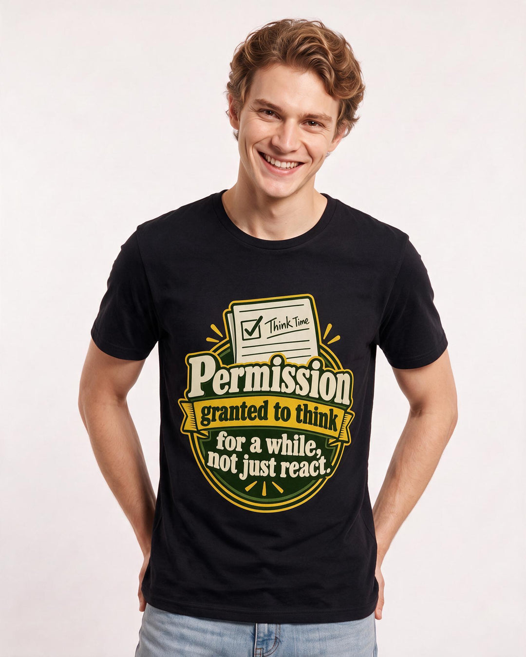 Neurodiversity Black T-Shirt for Men – Everyday Expression Graphic Tee product image 1