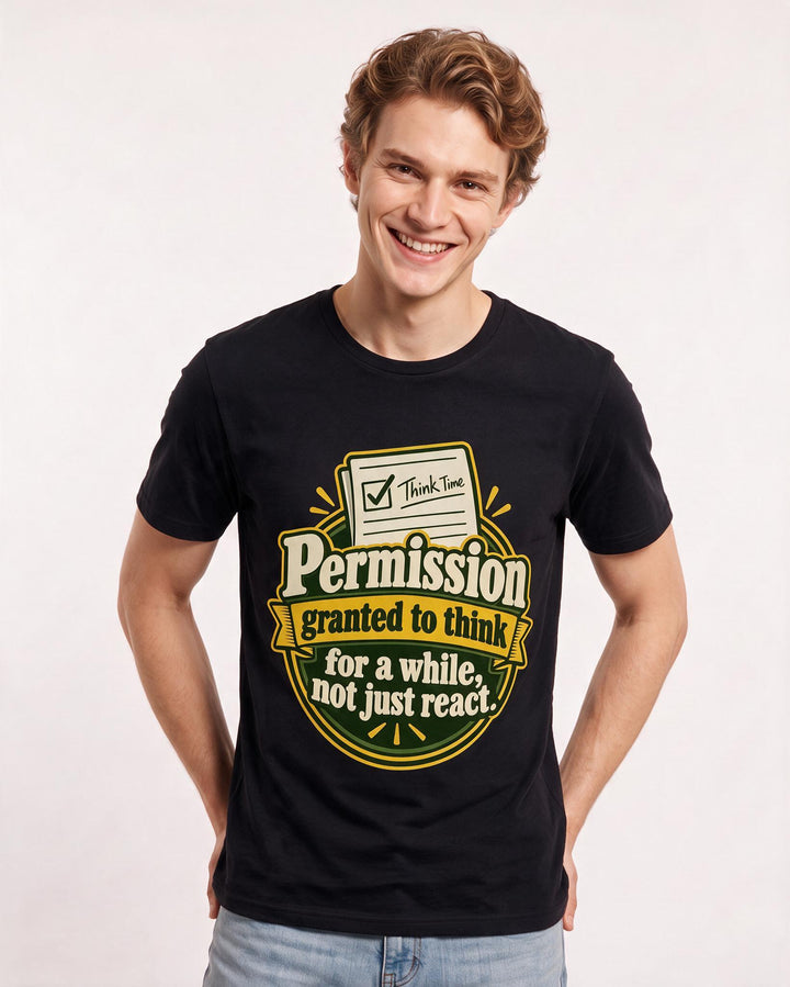 Neurodiversity Black T-Shirt for Men – Everyday Expression Graphic Tee product image 1
