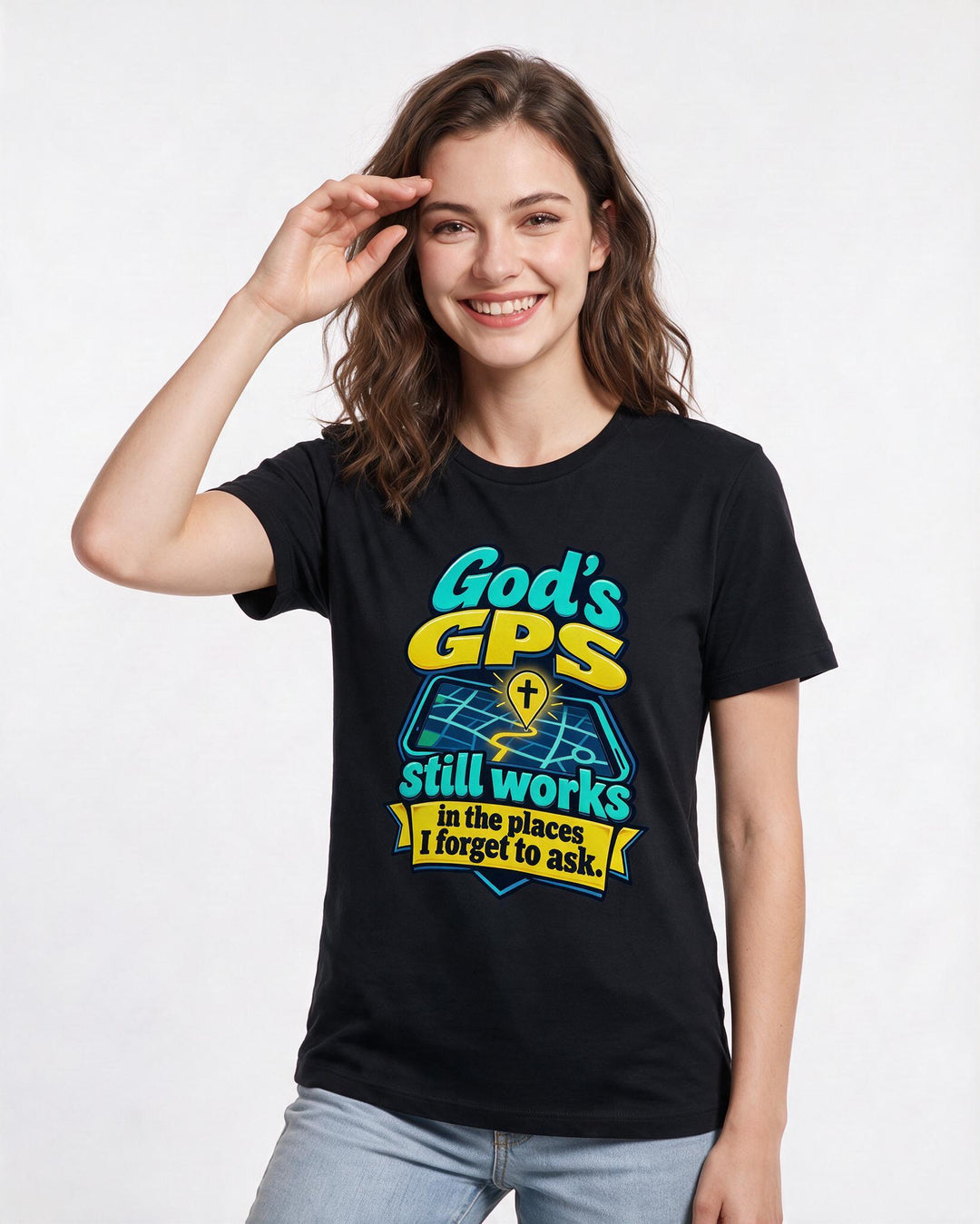 Christian Faith Black T-Shirt for Women – Everyday Expression Graphic Tee product image 1