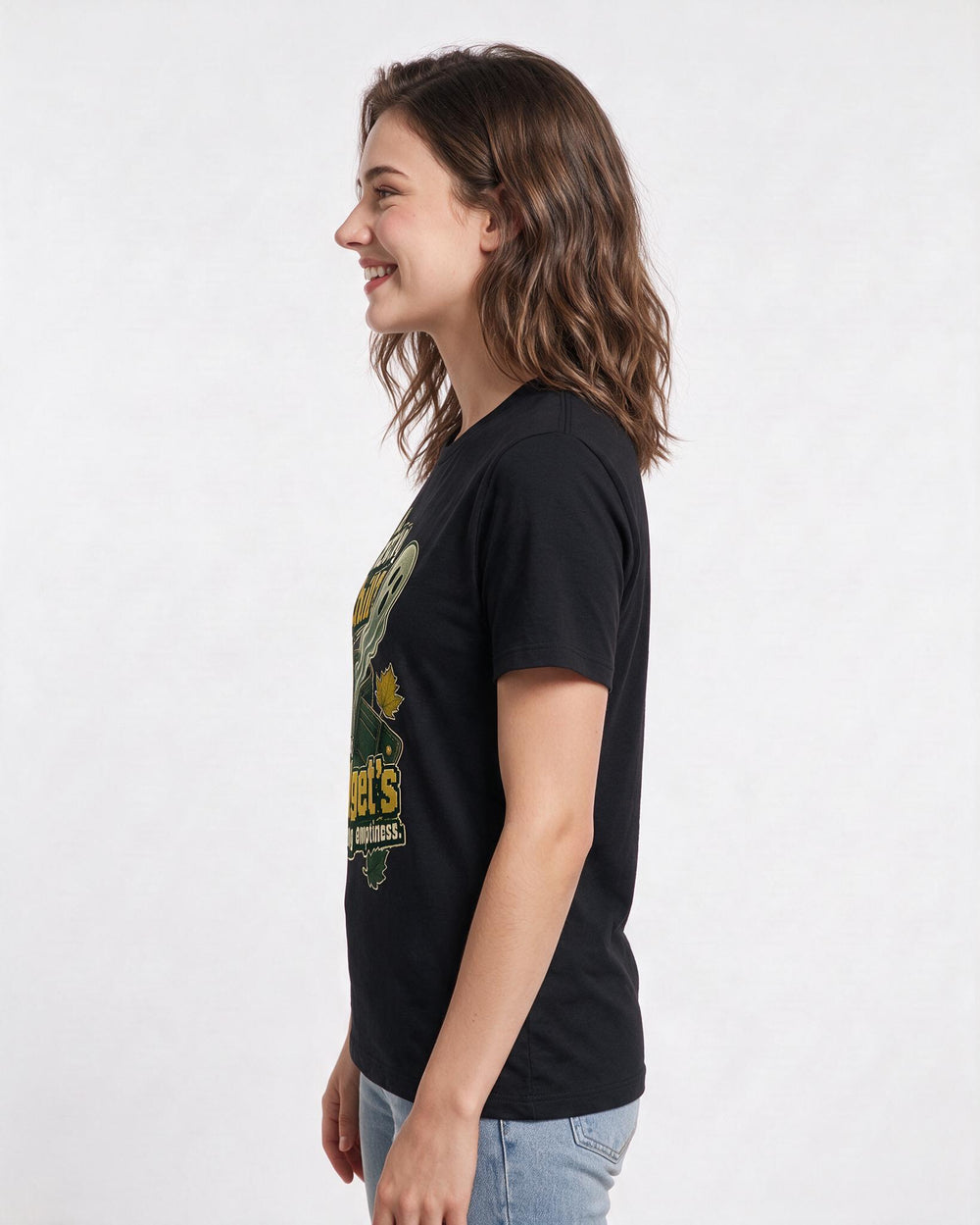 Halloween Black T-Shirt for Women – Halloween Theme Graphic Tee product image 2