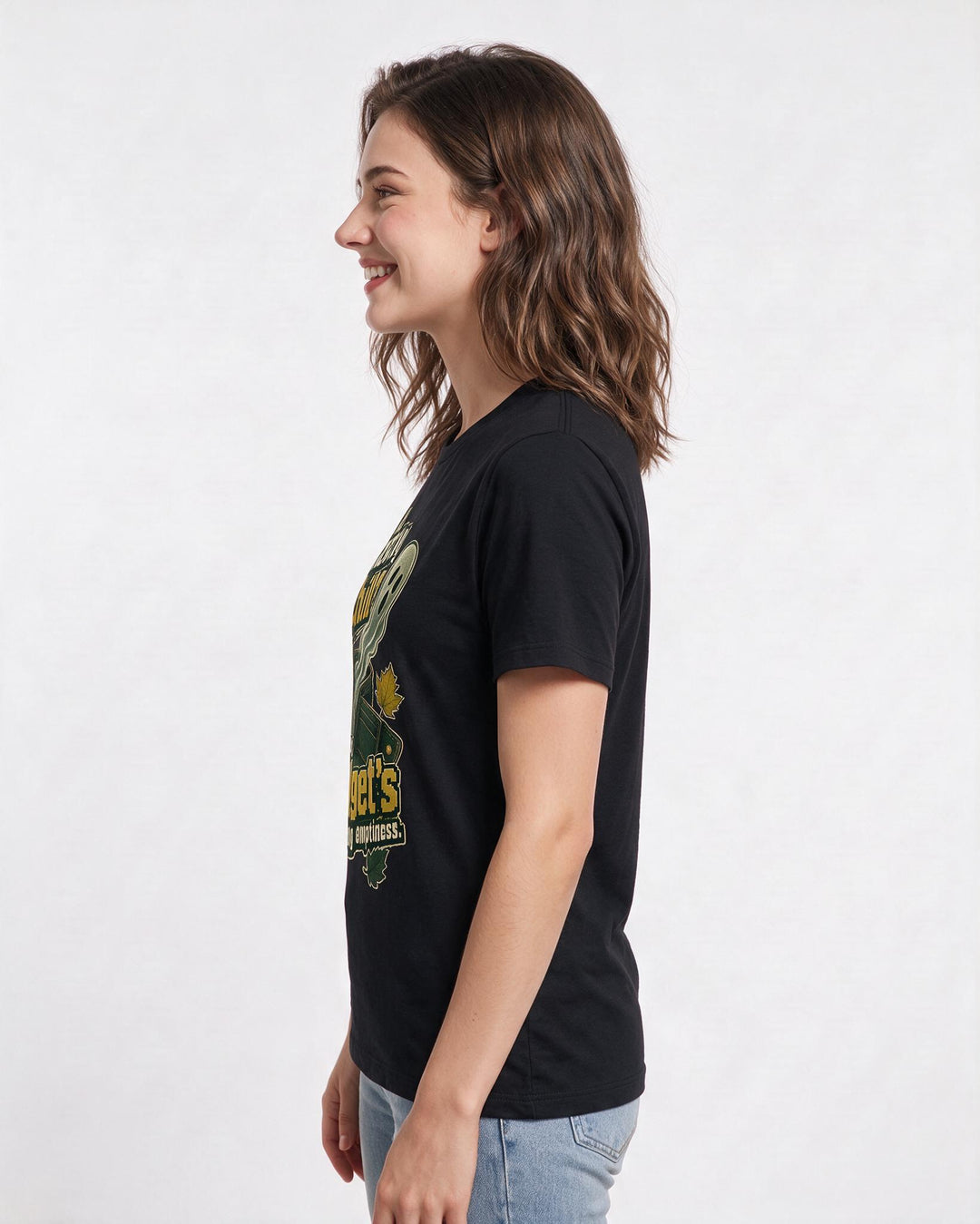 Halloween Black T-Shirt for Women – Halloween Theme Graphic Tee product image 2
