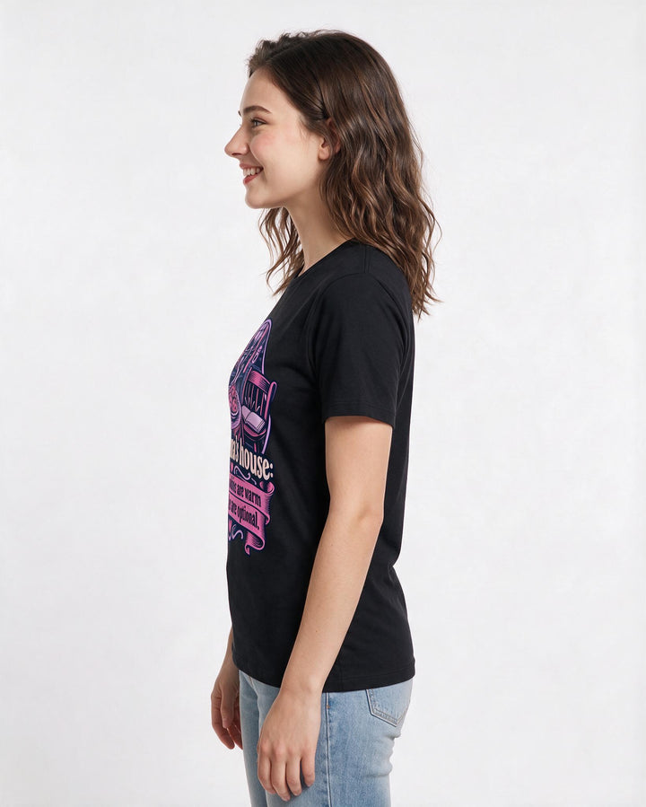 Grandparent Black T-Shirt for Women – Everyday Expression Graphic Tee product image 2