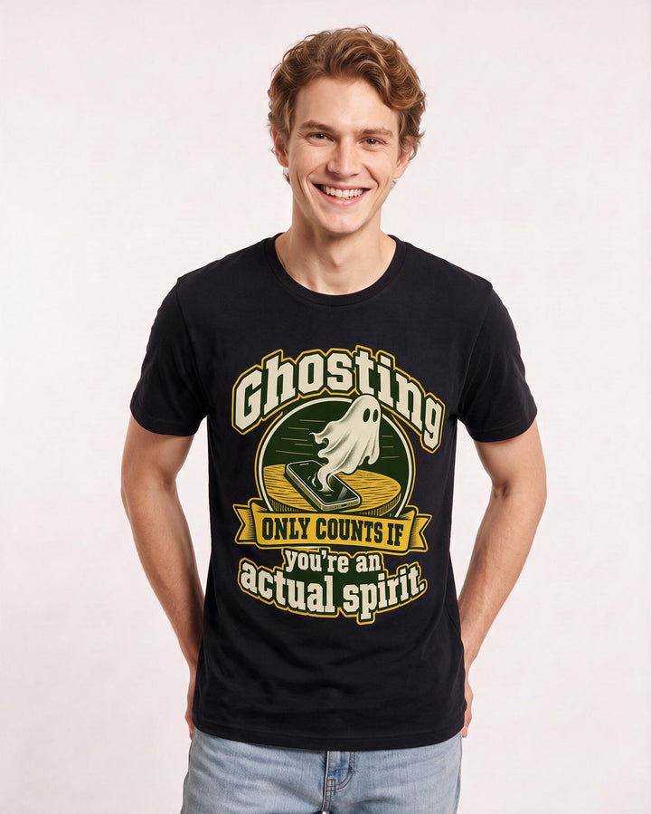 Halloween Black T-Shirt for Men – Halloween Theme Graphic Tee product image 1