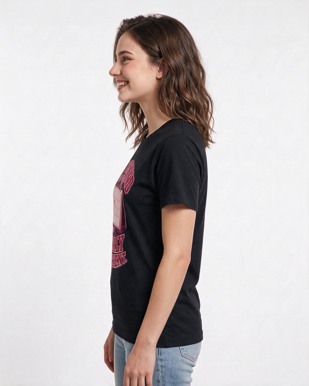Beer Black T-Shirt for Women – Everyday Expression Graphic Tee product image 2