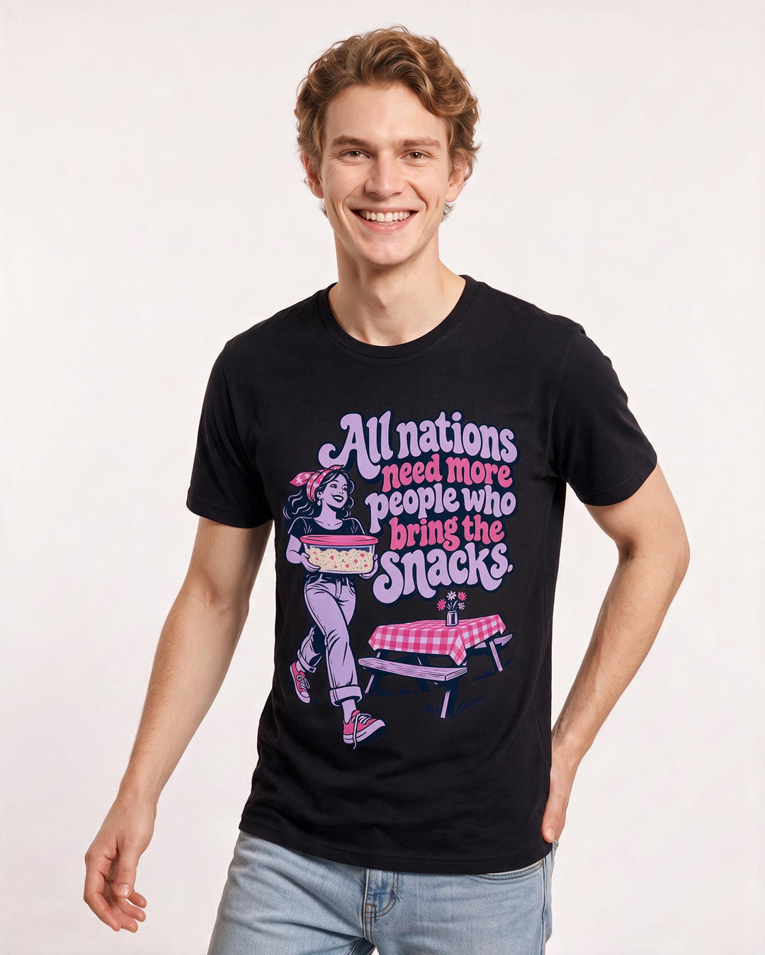 Patriotic Black T-Shirt for Men – Everyday Expression Graphic Tee product image 1