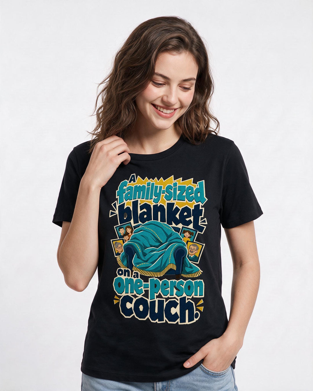 Mom Black T-Shirt for Women – Everyday Expression Graphic Tee product image 1