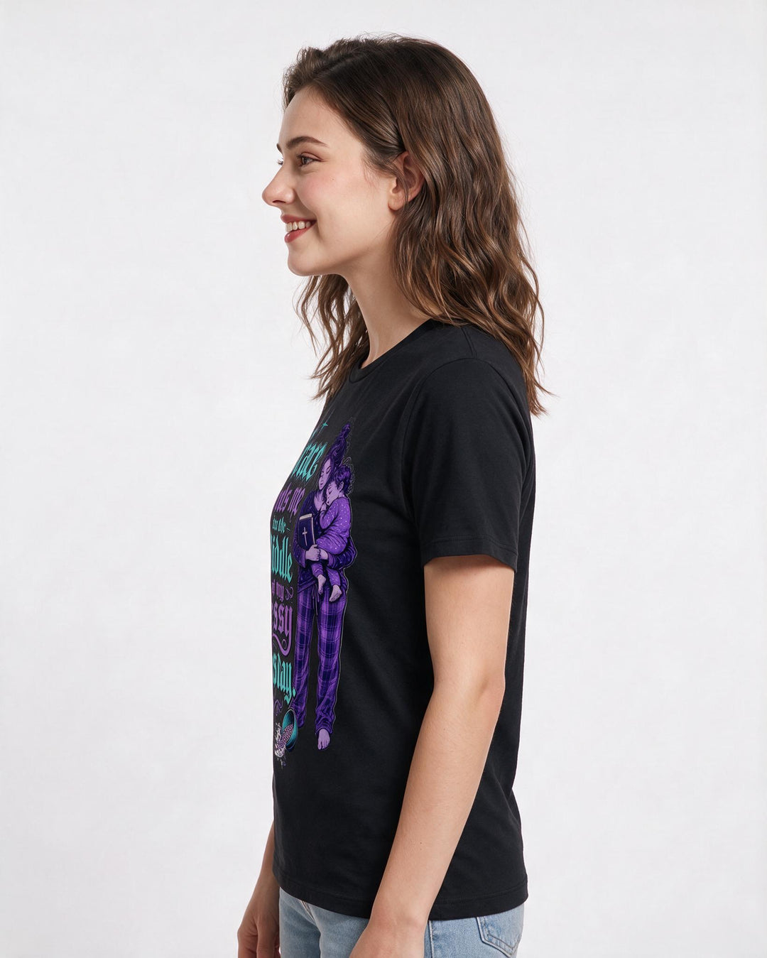 Christian Faith Black T-Shirt for Women – Everyday Expression Graphic Tee product image 2