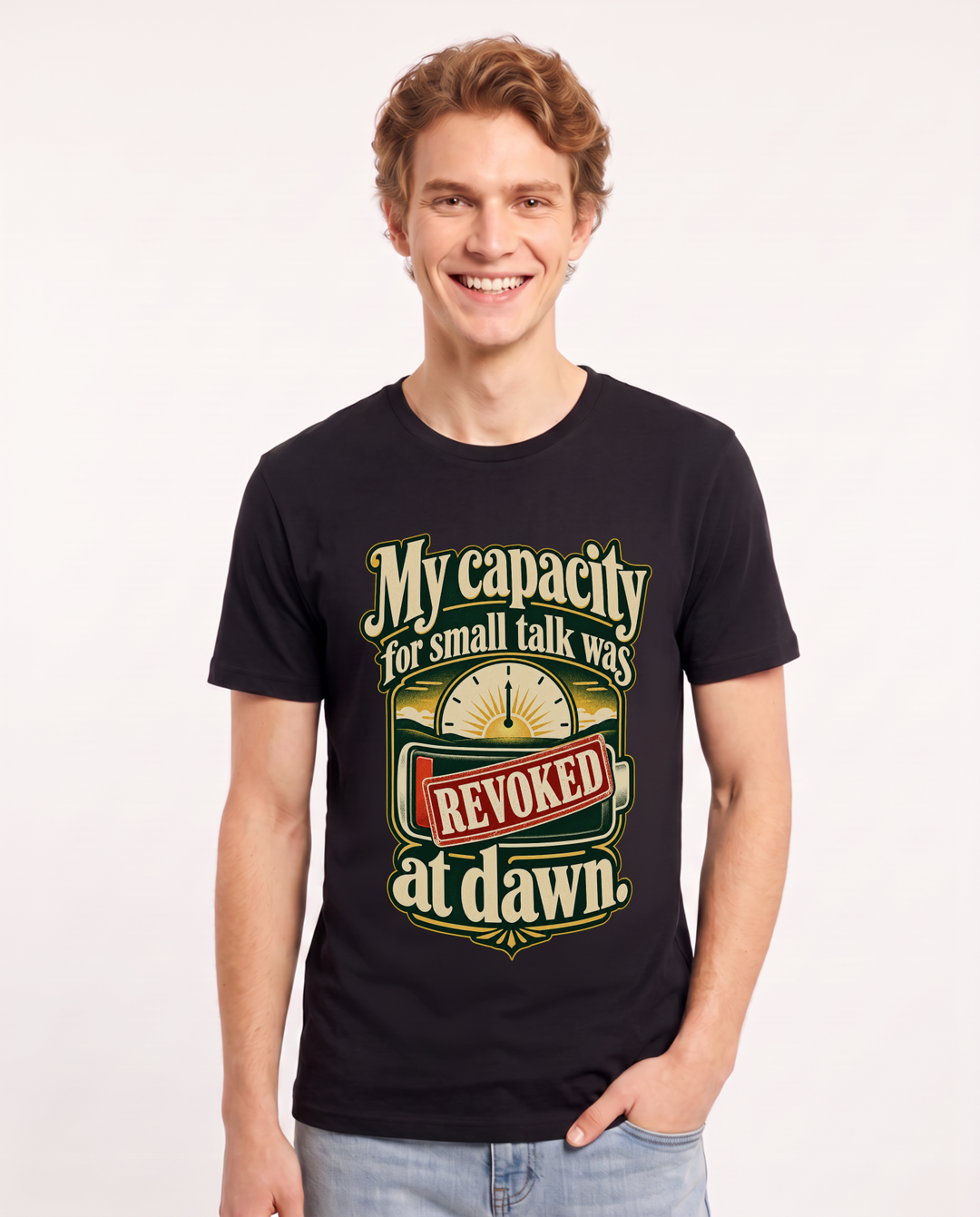 Meme Black T-Shirt for Men – Everyday Expression Graphic Tee product image 3