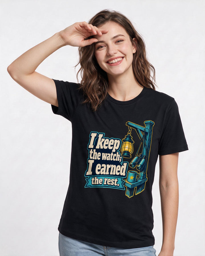 Veteran Black T-Shirt for Women – Everyday Expression Graphic Tee product image 1