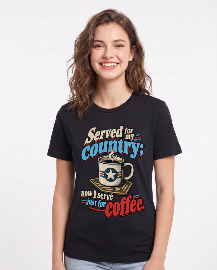Veteran Black T-Shirt for Women – Everyday Expression Graphic Tee product image 3