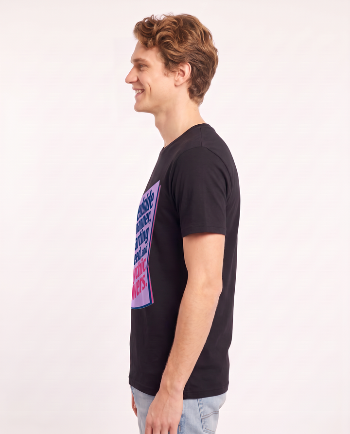 Nurse Gift Men's Black T-Shirt - Bedside manner, charting speed, and product image 2