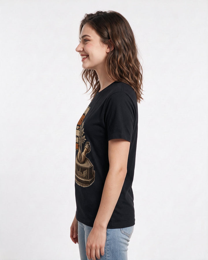 Patriotic Black T-Shirt for Women – Everyday Expression Graphic Tee product image 2
