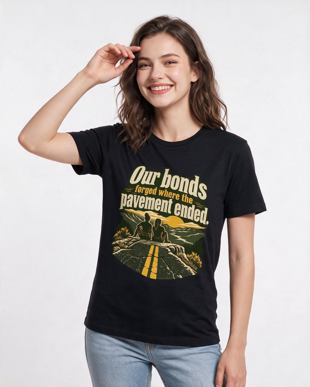 Veteran Black T-Shirt for Women – Everyday Expression Graphic Tee product image 1