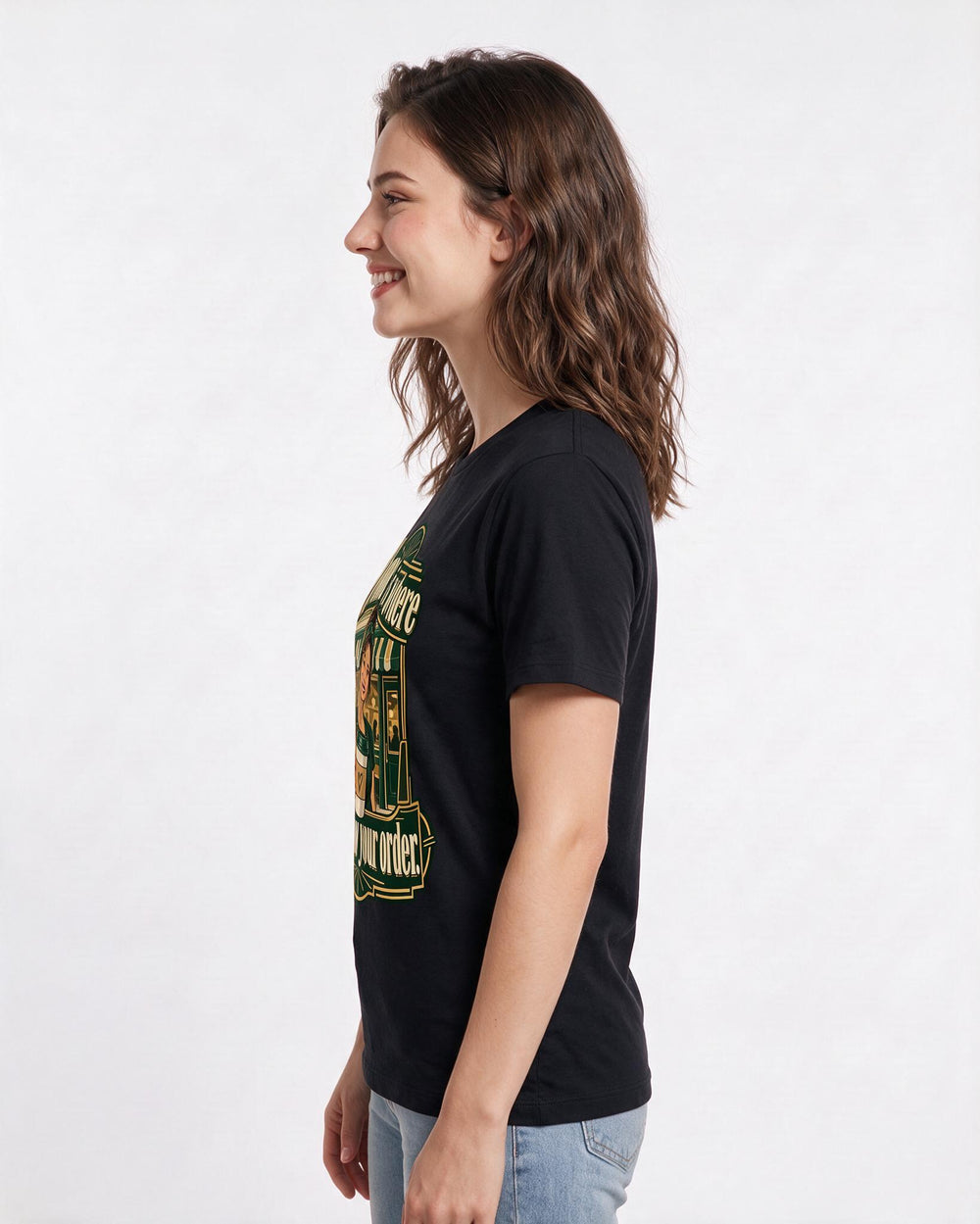 Patriotic Black T-Shirt for Women – Everyday Expression Graphic Tee product image 2