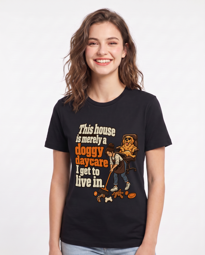 Pet Lover Black T-Shirt for Women – Everyday Expression Graphic Tee product image 3