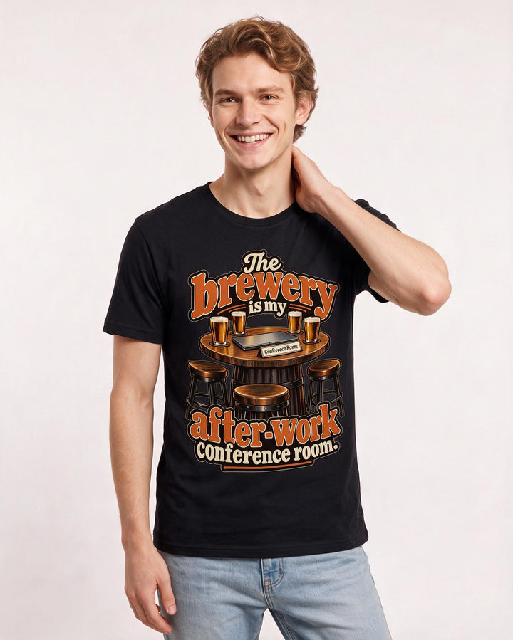 Beer Black T-Shirt for Men – Everyday Expression Graphic Tee product image 1