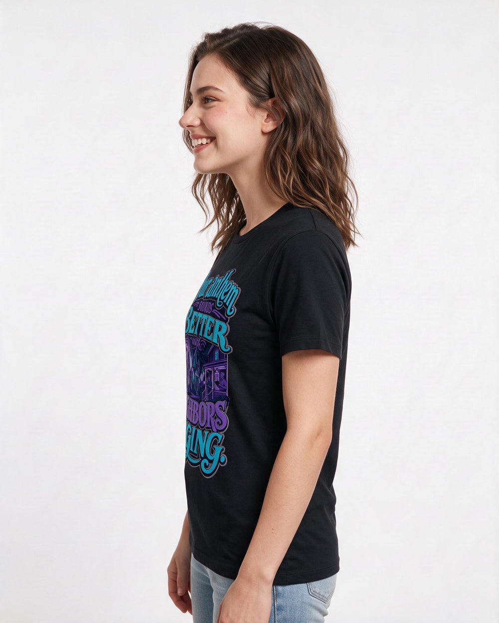 Patriotic Black T-Shirt for Women – Everyday Expression Graphic Tee product image 2