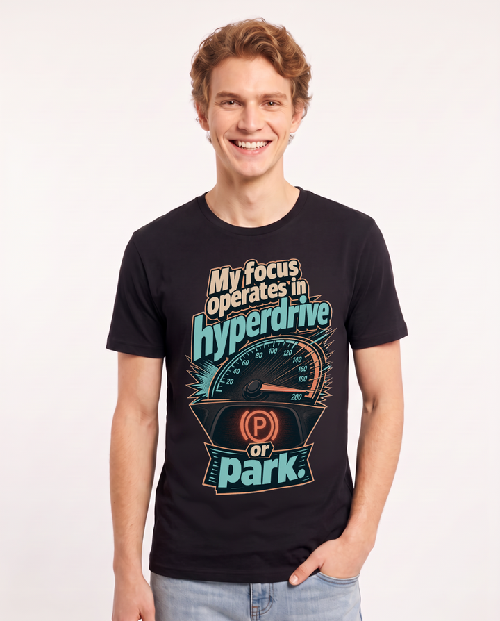 Neurodiversity Black T-Shirt for Men – Everyday Expression Graphic Tee product image 3