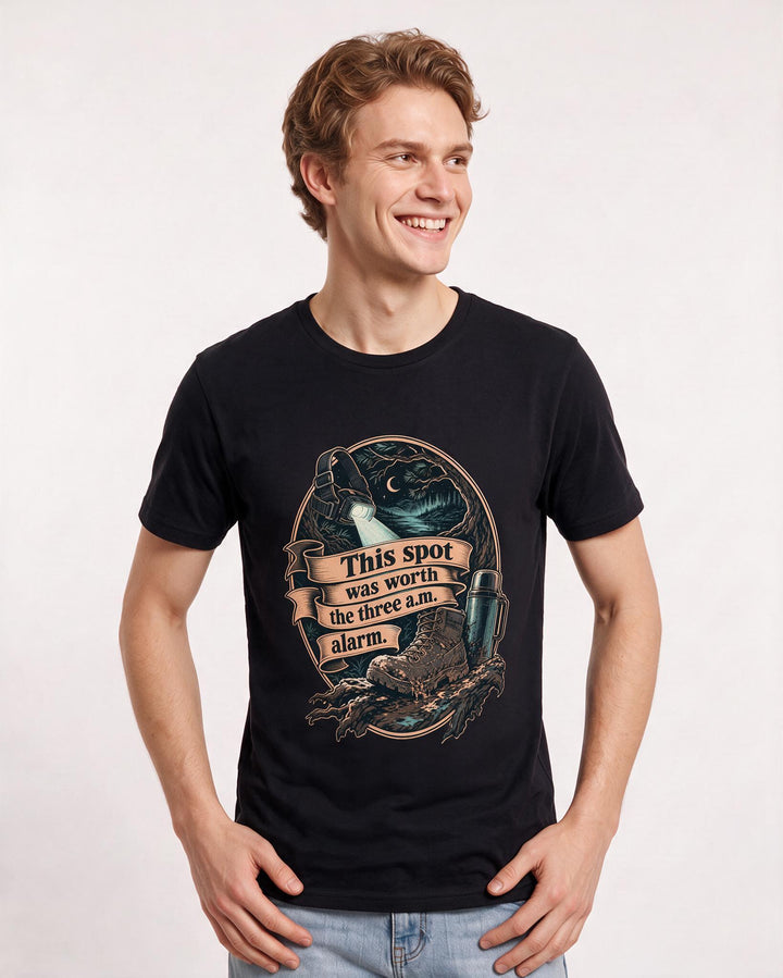 Hunting Black T-Shirt for Men – Everyday Expression Graphic Tee product image 3