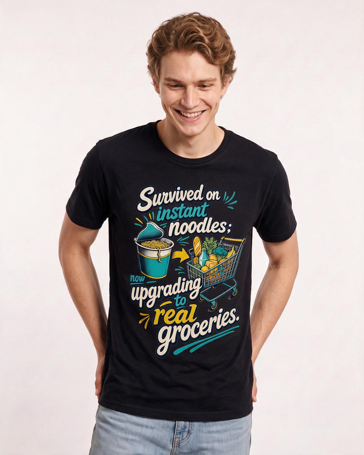 Graduation Black T-Shirt for Men – Everyday Expression Graphic Tee product image 1