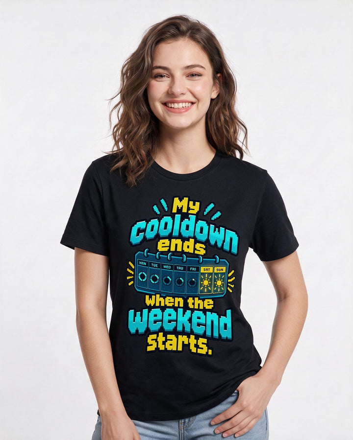 Gaming Black T-Shirt for Women – Game Night Graphic Tee product image 1