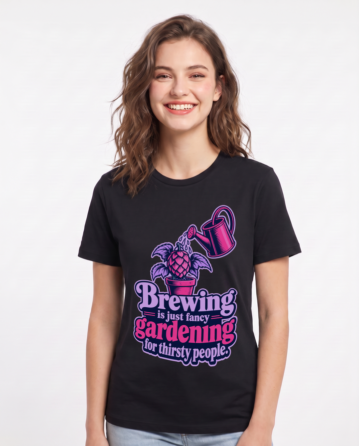 Beer Black T-Shirt for Women – Everyday Expression Graphic Tee product image 3